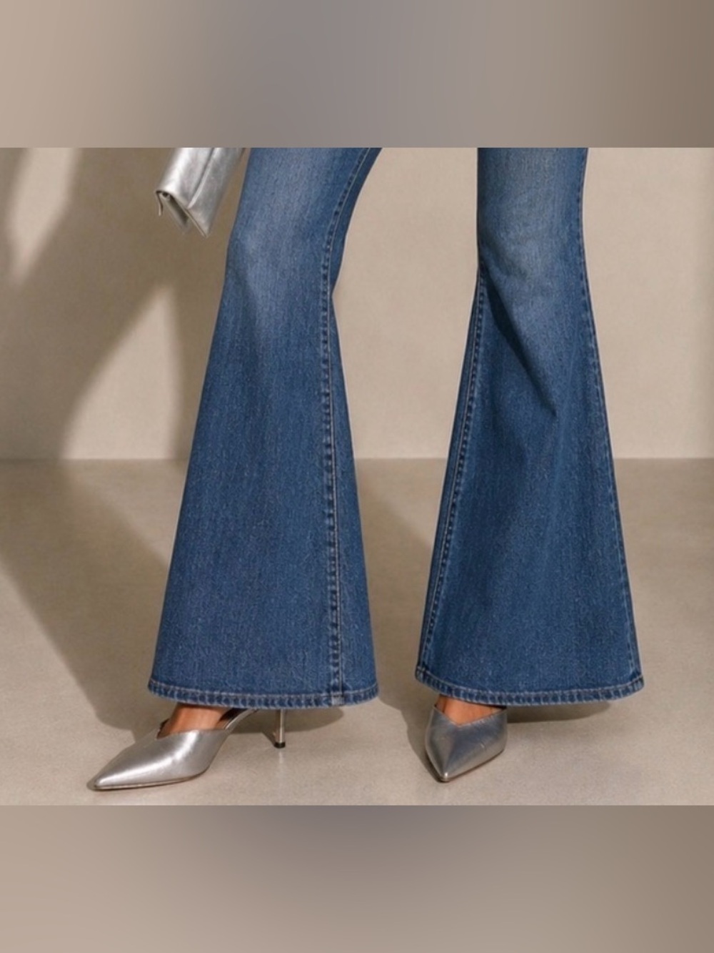 Antonio Melani Silver Metallic Pointed Toe Leather Mule Heels Women’s Size 8